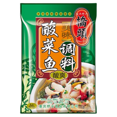 橋頭 酸菜魚用調味料 酸爽味 318g，道地川菜風味，湯頭濃郁，簡單方便，輕鬆享受烹飪樂趣, 1包