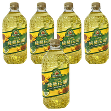 得意的一天 100%純葵花油，初榨葵花原油，物理壓榨，保留天然風味，油質純粹, 2L, 5瓶