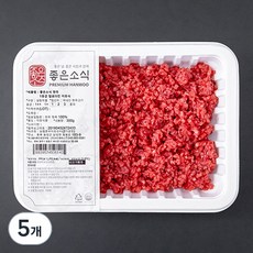 좋은소식 한우 1등급 칼로다진 이유식용 (냉장), 300g, 5개