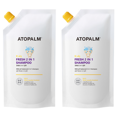 ATOPALM 愛多康 Kids Fresh 2 合 1 洗髮精補充裝, 250ml, 2個