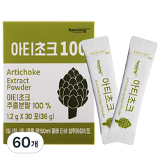 힐링 아티초크 분말 그래뉼 스틱, 60개, 1.2g