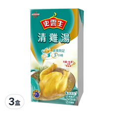 史雲生 湯底 清雞湯，靚雞熬足3小時，無添加，無激素，無防腐劑, 500ml, 3盒