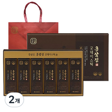 한삼인 홍삼진 굿데이스틱 60p + 쇼핑백, 600ml, 2개 600ml, 2개