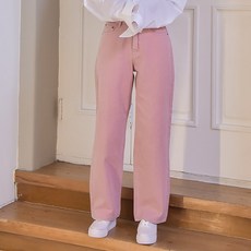 밀리언코르 여성용 베이직 데미지 와이드 코튼 팬츠 CONA 9161