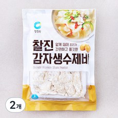 청정원 찰진 감자 생수제비, 300g, 2개