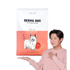 더마독 가수분해 단백질 강아지 애견 연어 오리 건강사료, 피부/털, 3kg, 1개