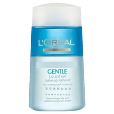 L'OREAL PARiS 巴黎萊雅 溫和眼唇卸妝液, 溫和配方, 輕鬆卸除濃密眼妝, 125ml, 1瓶