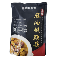 初誠良物 京宴 麻油猴頭菇, 上等猴頭菇, 冬季滋補首選, 450g, 1包