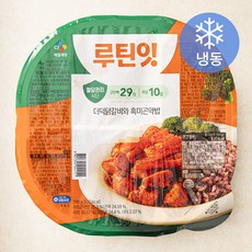 CJ제일제당 루틴잇 더덕닭갈비와 흑미곤약밥 (냉동), 396g, 1개