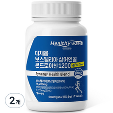 건강울림 더채움 보스웰리아 상어연골 콘드로이친 1200 All In One 60정, 2개, 36g