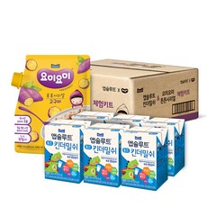 Maeil 每日 牛奶利樂包 200ml 6入+可愛穀脆 100g, 地瓜口味, 1組