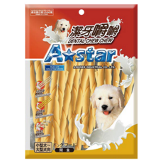 A star AM起司潔牙嚼嚼棒, 軟硬適中 耐咬好消化, 含高單位營養素, 不含防腐劑 小型犬~大型犬適用, 起司, 360g, 1包