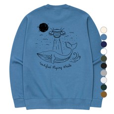 太空船鯨魚 Overfit 特殊棉質衛衣 3SSPL003