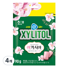 해태제과 자일리톨 아카시아 껌, 90g, 4개
