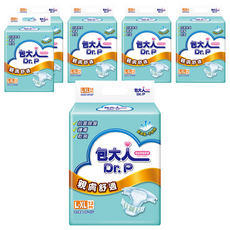 Dr.P 包大人 成人紙尿褲 L-XL號 適用腰圍約40-55吋, L-XL, 13片, 6包