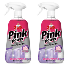 홈스타 핑크파워 샤워부스 찌든 물때 클리너, 750ml, 2개