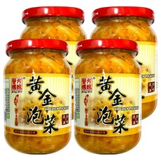 譽方媽媽 黃金泡菜, 直接食用辣脆爽口 開胃最佳良品, 360g, 4罐