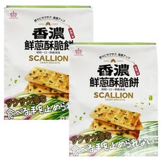 日日旺 香濃鮮蔥酥脆餅,2包,360g, 酥脆可口，蔥香濃郁