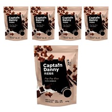 Captain Danny 丹尼船長 米米花 牛奶巧克力味, 100g, 5包