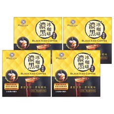 BARISTA COFFEE 西雅圖 S.西雅圖濃黑冰咖啡, 重烘焙, 3.3公克x12包入, 冷熱水皆可沖泡, 3.3g, 12包, 4盒