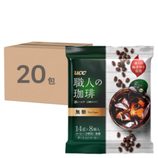 ucc 職人珈琲濃縮球 無糖 511202, 14g, 13.4ml, 8顆, 20包