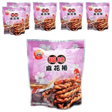 福味 手工麻花捲, 原味黑糖口味, 75g, 6包