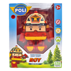 ROI TOYS 變形機器人玩具車，3歲以上，聲光效果, 7吋, 聲光變形羅伊, 1個