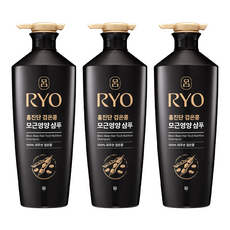 RYO 呂 黑豆髮根滋養弱酸性洗髮精 白花香, 820ml, 3瓶