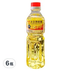 福壽實業 大豆沙拉油，黃豆萃取精煉，油質穩定, 600ml, 6瓶