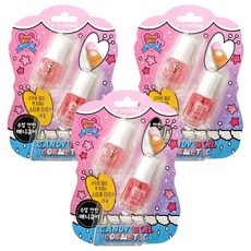 Candygirl 수성 안전 톡톡 튀는 사랑스러운 어린이 네일 컬러, 06블링블링글리터, 3개 06 블링블링글리터, 3개