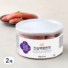 진심젓갈 백명란젓, 2개, 400g