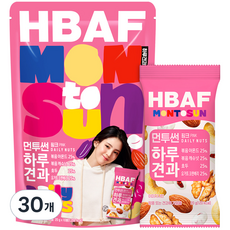 HBAF 바프 먼투썬 하루견과 핑크, 20g, 30개