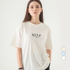 ELLE PARIS 레귤러핏 그래픽 반팔 티셔츠 ELLE 1945