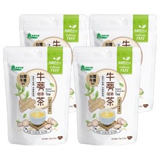 義美生機 台灣牛蒡糙米茶 10包x4袋 (共40包) 無咖啡因 台灣製造, 10包, 12g, 4袋