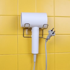 Living Home Detail家用免打孔黏貼式吹風機架 LHD-018, 1個, 銀