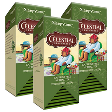 CELESTIAL SEASONINGS 詩尚草本 睡前草本茶, 無咖啡因, 25茶包, 25包, 1.48g, 3盒