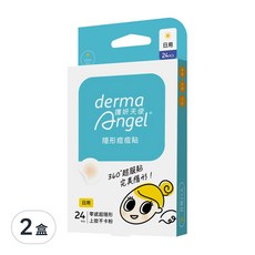 derma Angel 護妍天使 隱形痘痘貼 日用, 24片, 2盒