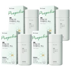 닥터린 WCS 면역 & 그린 프로폴리스 맥스 90g, 60정, 4개