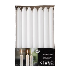 SPAAS 燭光晚餐蠟燭, 白色, 14入