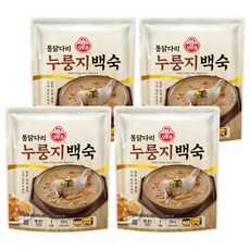 오뚜기 통닭다리 누룽지 백숙, 4개, 500g