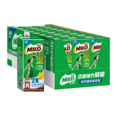 MILO 美祿 高鈣可可麥芽牛奶, 美味營養飲品, 口感絕佳活力, 日常理想選擇, 雙倍鈣質, 198ml, 24入