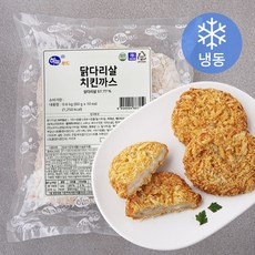 하늘푸드 닭다리살 치킨까스 10입 (냉동), 600g, 1팩