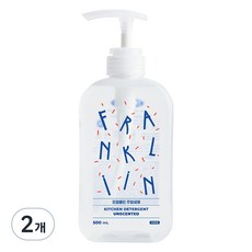 FRANKLIIN 주방세제 앤 젖병세제, 500ml, 2개