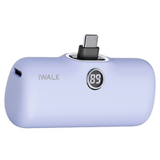 iWALK 第五代口袋電源 Pro快充版 Type-C 紫色迷你便攜行動電源, 紫色, 1個