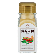 新光洋菜 黃芥末粉, 30公克±2公克, 適用於調製各式沙拉醬、沾醬或用於美式料理, 30g, 1罐