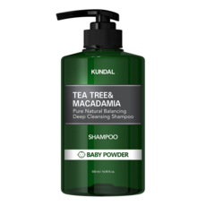 KUNDAL 昆黛爾 茶樹澳洲堅果控油洗髮精 Baby Powder, 500ml, 1瓶
