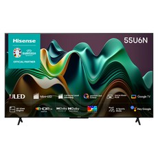 하이센스 안드로이드12 4K Mini LED 스마트TV, 139cm(55인치), 55U6N, 스탠드형, 방문설치