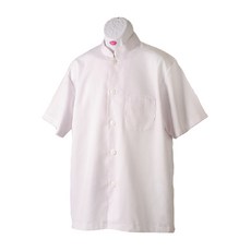 佰潔 廚師衣短袖單排 2L - 舒適透氣廚房工作服, 白色