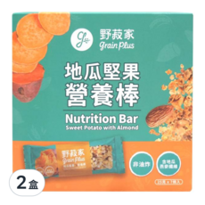 野菽家 營養棒 7條入, 地瓜堅果, 非油炸, 含地瓜燕麥纖維, 175g, 2盒