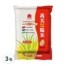 義美 純淨糙米, 2.6kg, 3包
